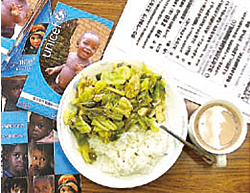 キャベツと肉のネパール風カレー（バンダマスタルカリ）