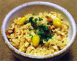 ぎんなんがんもの炊き込みご飯