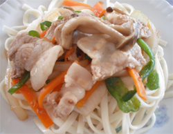 野菜炒めうどん