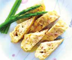なめ茸とかに風味 かまぼこ入り玉子焼き