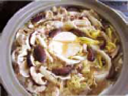 白菜と豚肉のチーズ鍋
