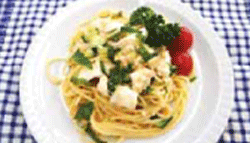 夏バテ予防に！明太子と長イモの冷たいパスタ